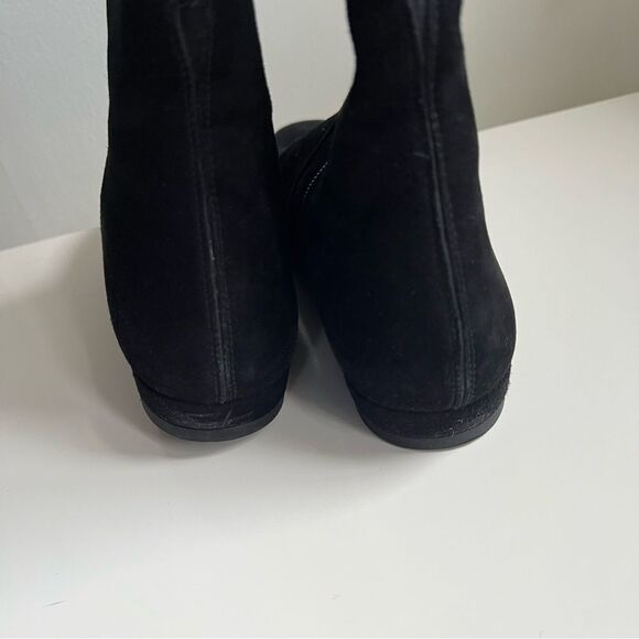 Stuart Weitzman Boots Suede Over The Knee Black Size 6 - Picture 6 of 10